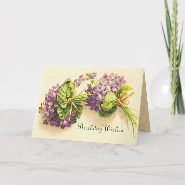 Vintage Happy Birthday card (Front)