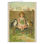 Vintage Happy Birthday Friends, (Front)