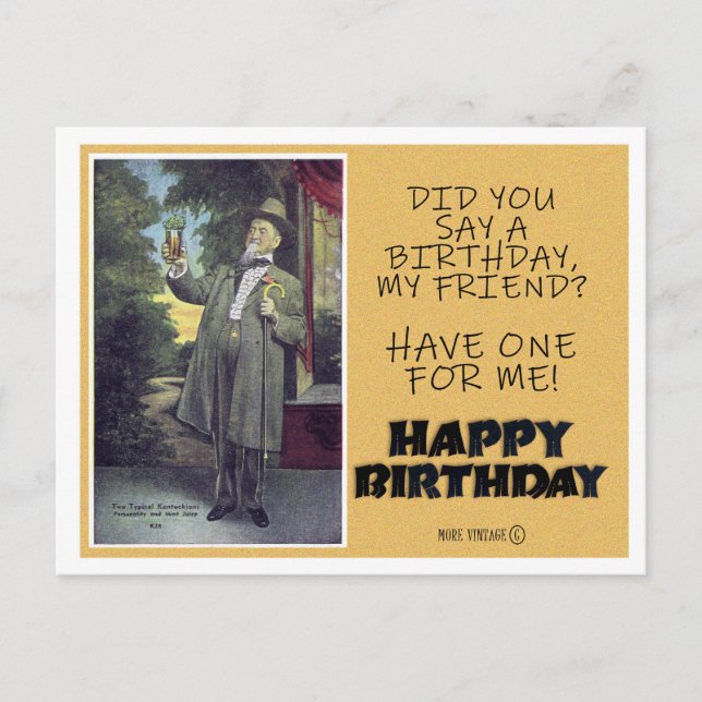 vintage HAPPY BIRTHDAY GREETING POSTCARD (Front)