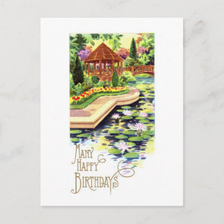 Vintage Happy Birthday Postcard
