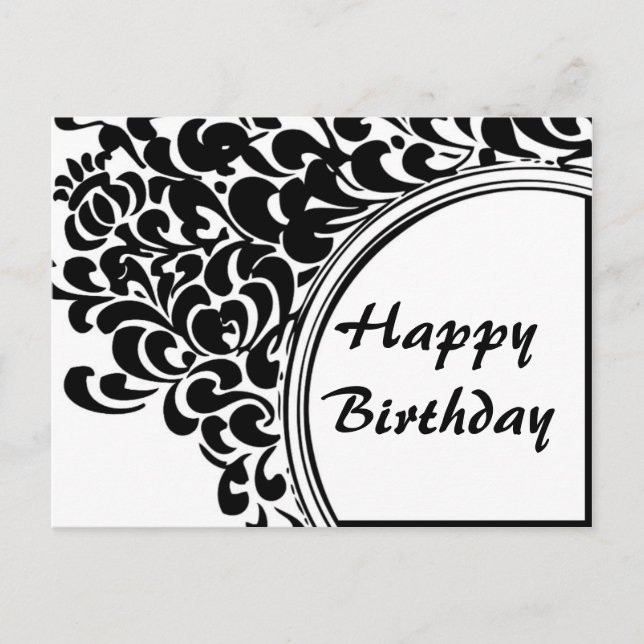 Vintage Happy Birthday Postcard (Front)