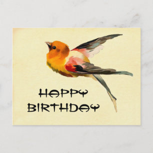 Vintage Happy Birthday Postcard