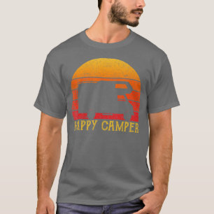 Vintage Happy Camper RV Camping Men Women Retro  T-Shirt