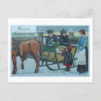 Vintage Happy Christmas by A.M. Mailick Postcard