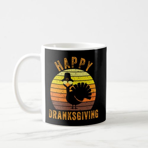 Vintage Happy Dranksgiving Drinksgiving Turkey Tha Coffee Mug