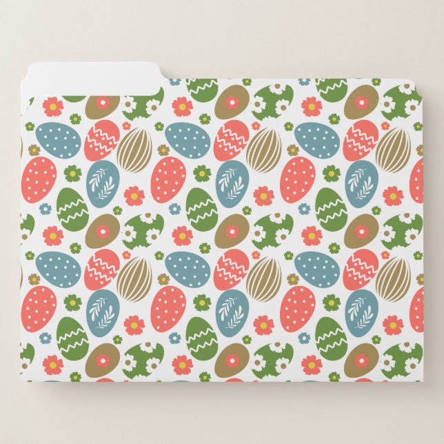 Vintage Happy Easter Blooms File Folder (Front Left)