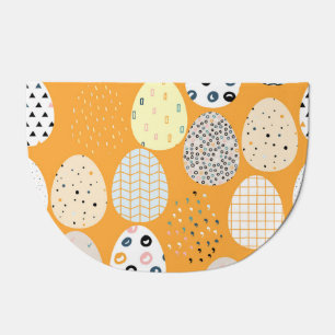 Vintage Happy Easter Scandinavian Design Doormat