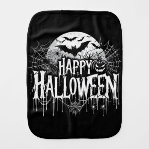 Vintage happy Halloween art Baby Burp Cloth