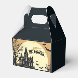 Vintage happy Halloween art Favor Boxes