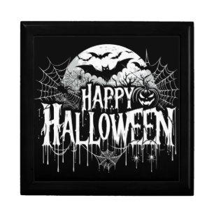 Vintage happy Halloween art Gift Box