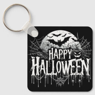 Vintage happy Halloween art Keychain