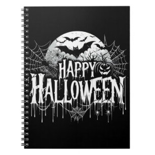 Vintage happy Halloween art Notebook