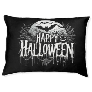 Vintage happy Halloween art Pet Bed