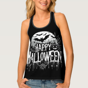 Vintage happy Halloween art Tank Top