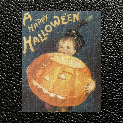 Vintage Happy Halloween by Ellen Clapsaddle Jigsaw Puzzle