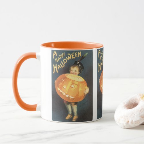 Vintage Happy Halloween by Ellen Clapsaddle Mug