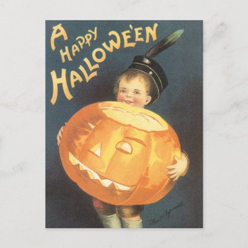Vintage Happy Halloween by Ellen Clapsaddle Postcard
