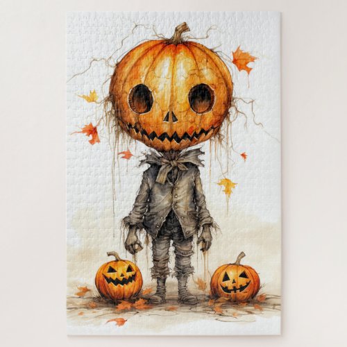 Vintage Happy Halloween Fiend Jigsaw Puzzle