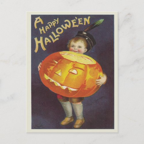 Vintage Happy Halloween Postcard