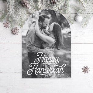 Vintage Happy Hanukkah Holiday Photo Card