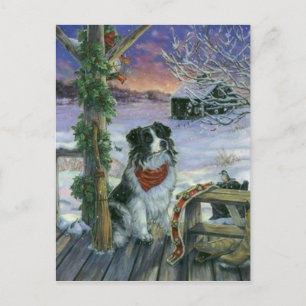 Vintage Happy Holidays Holiday Postcard