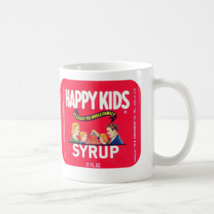 Vintage "Happy Kids Syrup" Mug