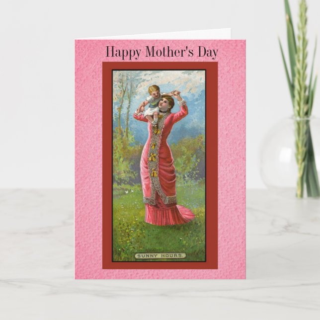 Vintage Happy Mothers Day Card (Front)
