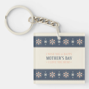 Vintage Happy Mother's Day   Keychain