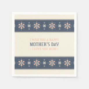 Vintage Happy Mother's Day Napkin