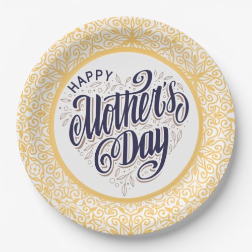 Vintage Happy Mothers Day  Paper Plates
