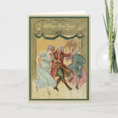 Vintage Happy New Year Card