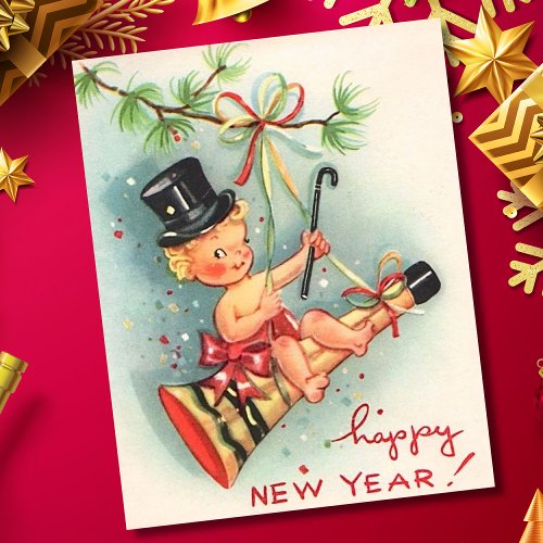 Vintage Happy New Year Postcard