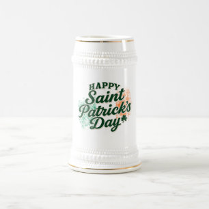 Vintage Happy Saint Patrick's day Beer Stein