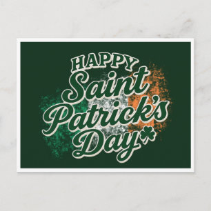 Vintage Happy Saint Patrick's day Postcard
