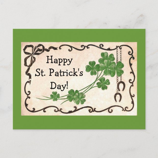 Vintage Happy St. Patrick's Day! Postcard (Front)
