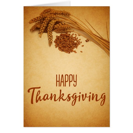 Vintage Happy Thanksgiving Wheat Corn (Front)