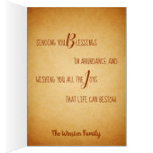 Vintage Happy Thanksgiving Wheat Corn (Inside (Right))