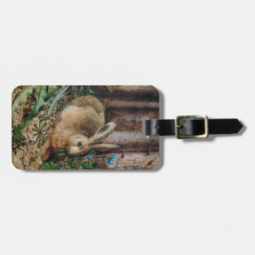 Vintage Hare in the Forest _ Hans Hoffmann Luggage Tag