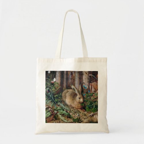 Vintage Hare in the Forest _ Hans Hoffmann Tote Bag