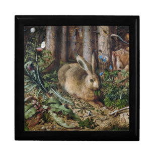 Vintage Hare Woodland Nature Dark Cottagecore Gift Box