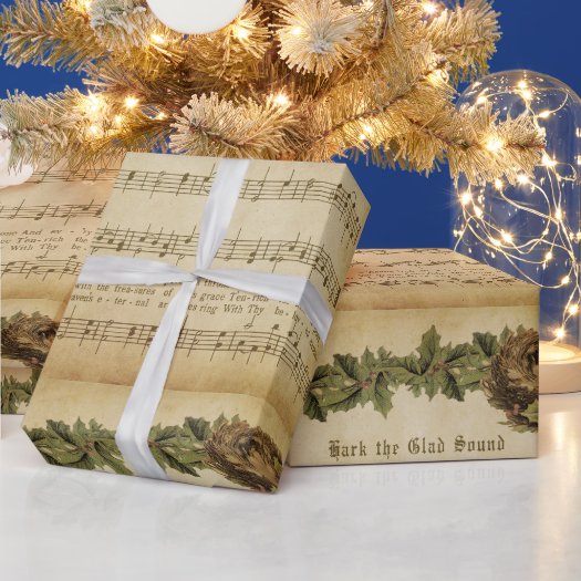 Vintage Hark the Glad Sound Christmas Carol Script
