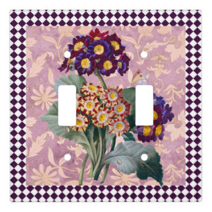 Vintage Harlequin Garden Flower Panel Light Switch Cover