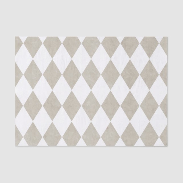 Vintage Harlequin Pattern Custom Tissue Paper (Front)