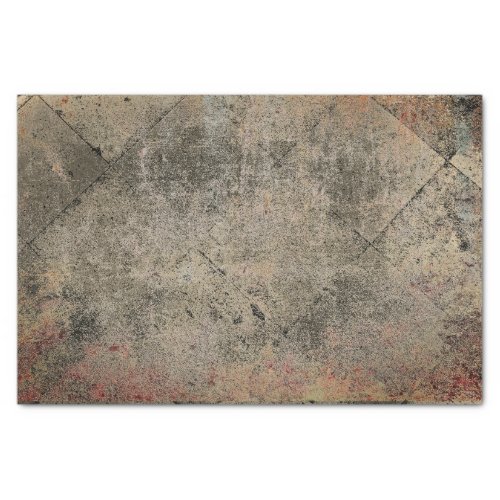 Vintage Harlequin Sepia Brown Black Grunge Texture Tissue Paper