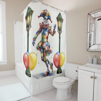 vintage Harlequin Shower Curtain