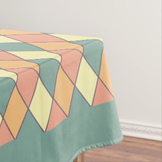 Vintage Harlequine Diagonal in Pastels Tablecloth