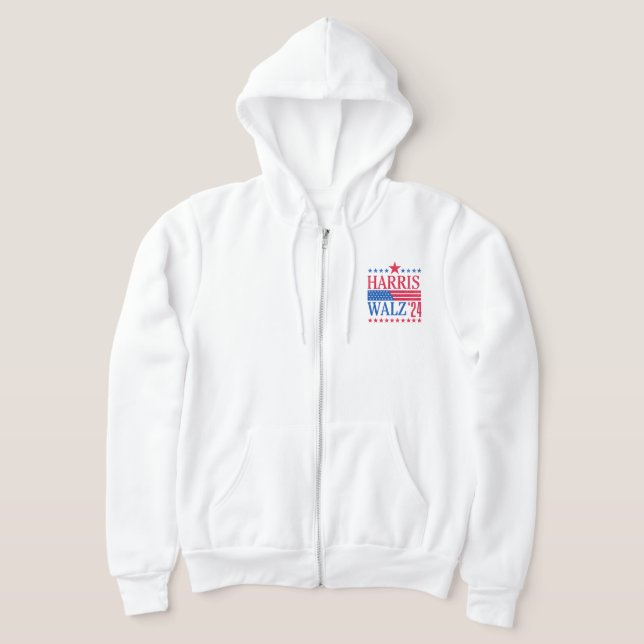 Vintage Harris and Walz 2024 Election Hoodie (Laydown)