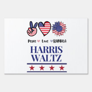Vintage Harris and Walz 2024 Election Sign