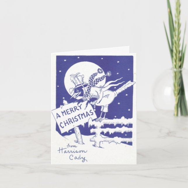 Vintage Harrison Cady Christmas Card (Front)