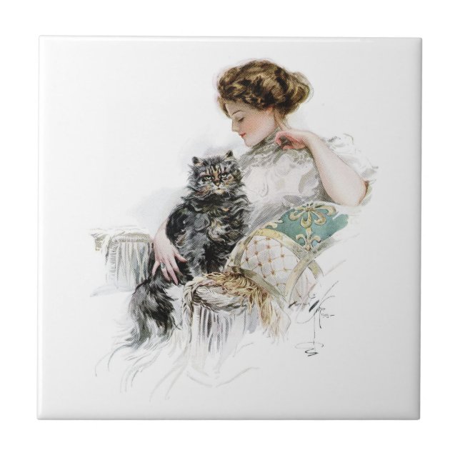 Vintage Harrison Fisher Tile (Front)